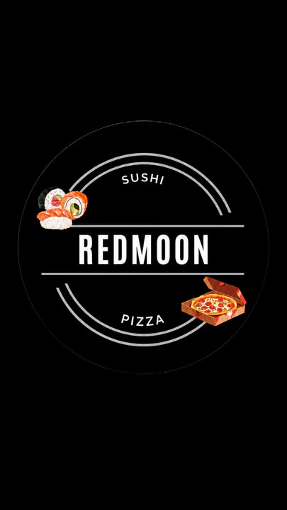 Redmoon sushi and pizza logo